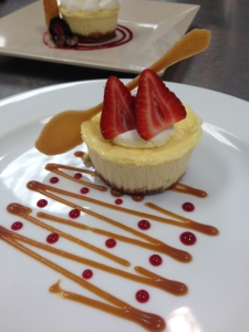 Cheese Cake Spoon Plating